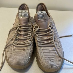 Steve Madden Beige Knit Sneakers